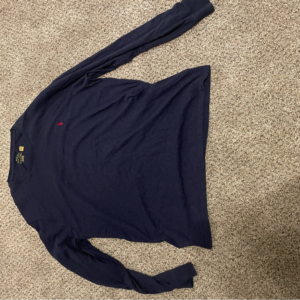 Polo Ralph Lauren Dark Blue Long sleeve with Yellow Accents